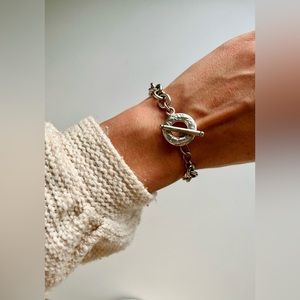 TIFFANY & CO 925 Sterling silver toggle bracelet | with box